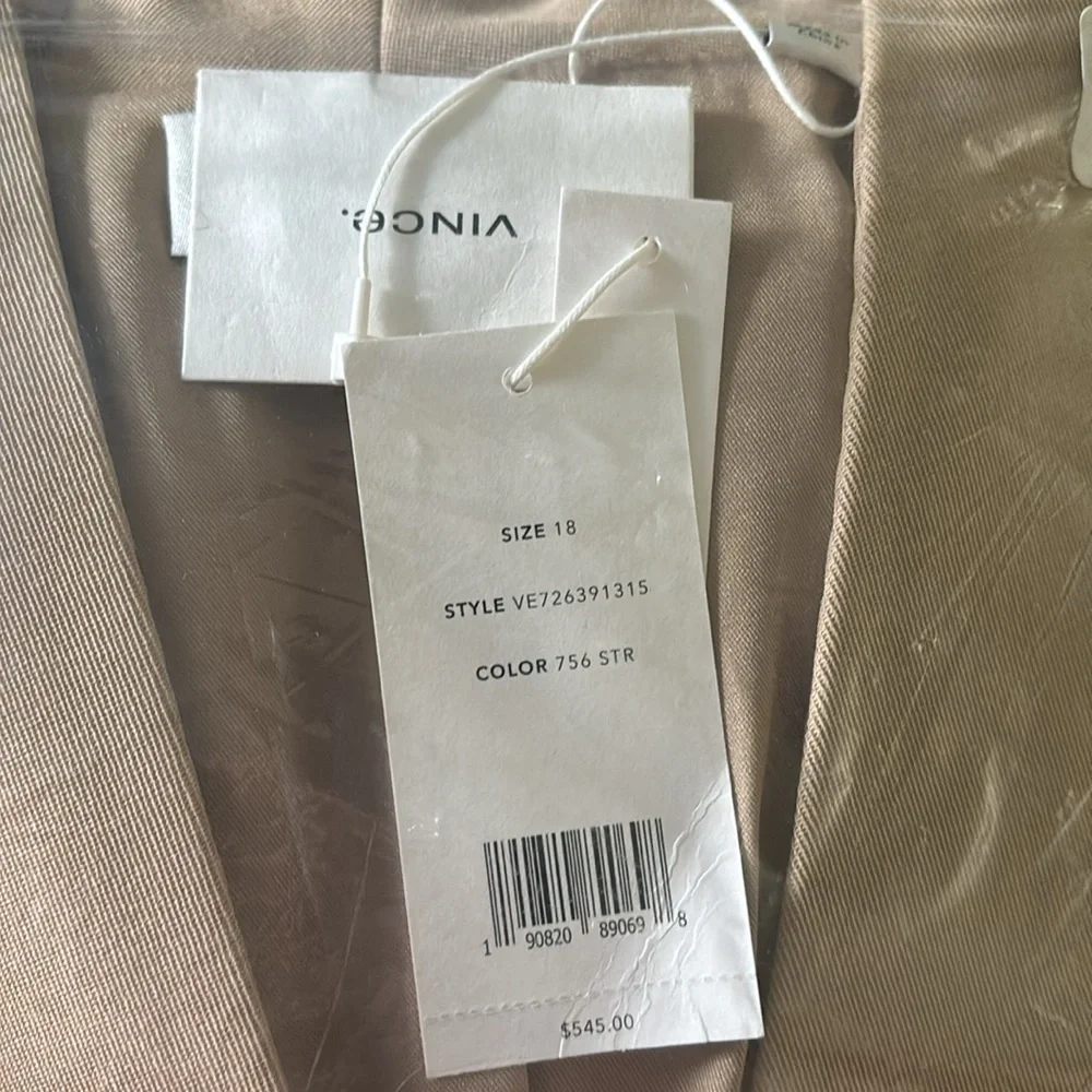 Vince Plus Size Tan Blazer - Picture 9 of 9